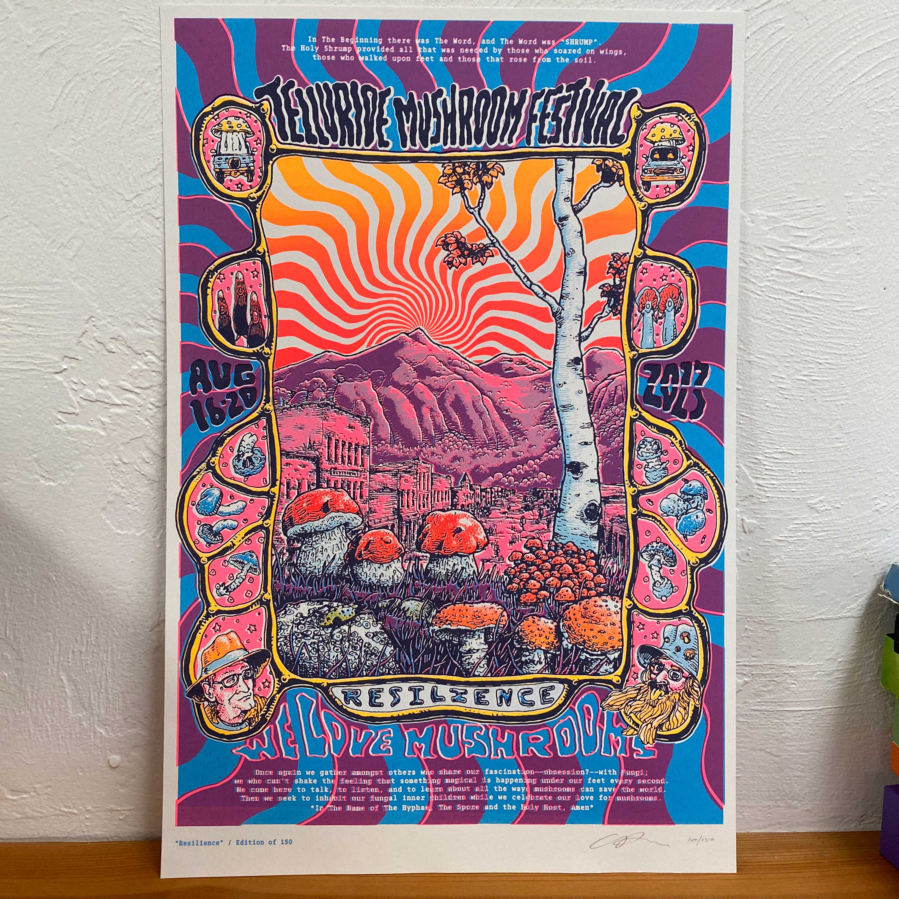2023 Telluride Mushroom Festival Limited Poster