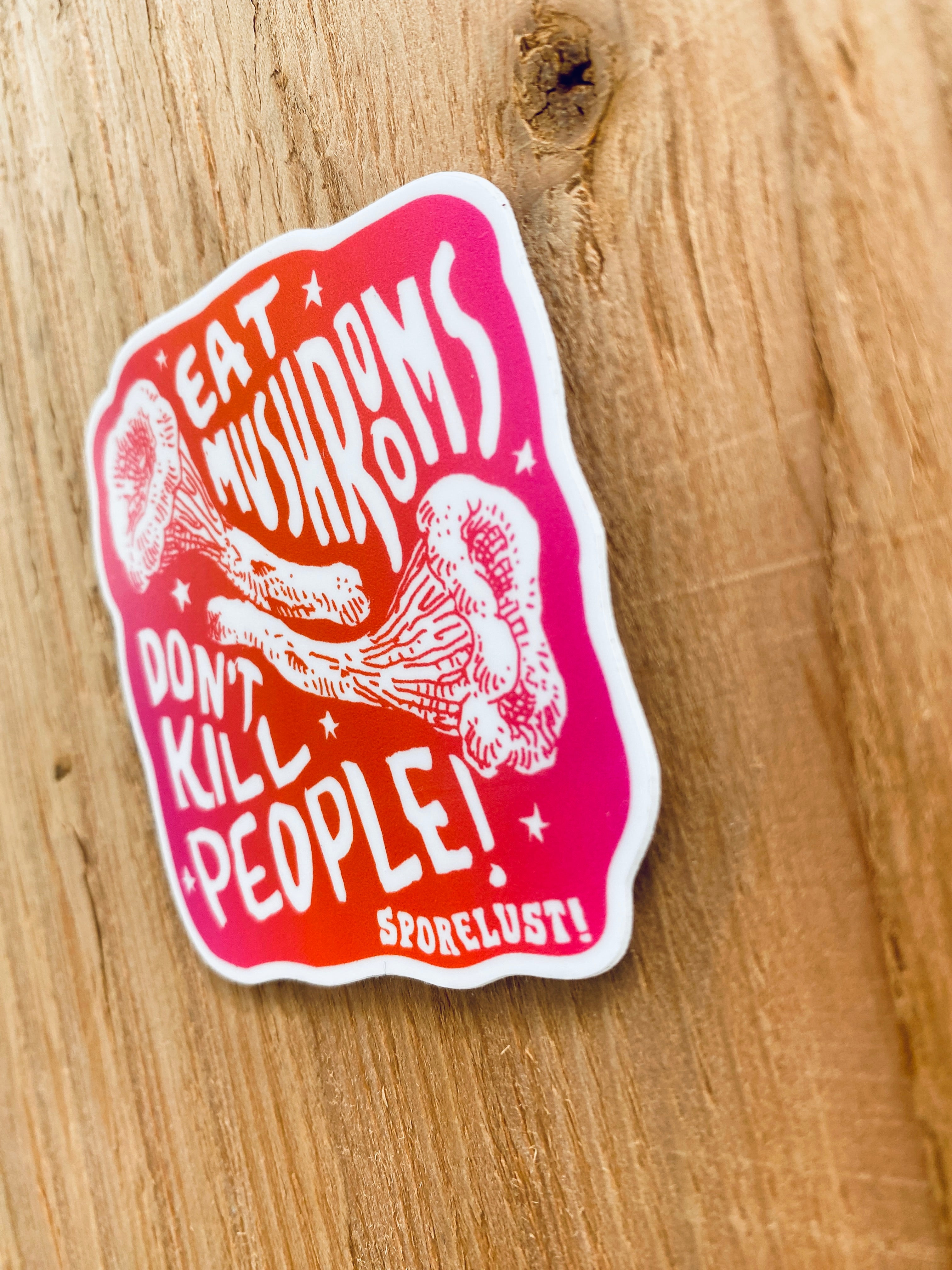 EMDKP Pink Mushroom Sticker