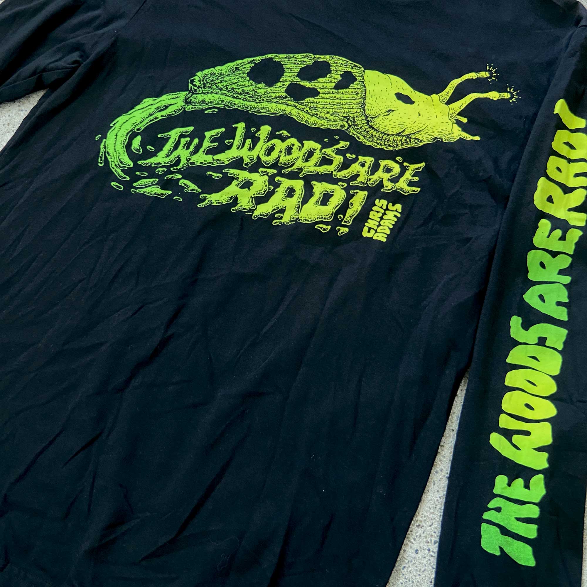 TWAR Banana Slug Shirt, Black Long Sleeve