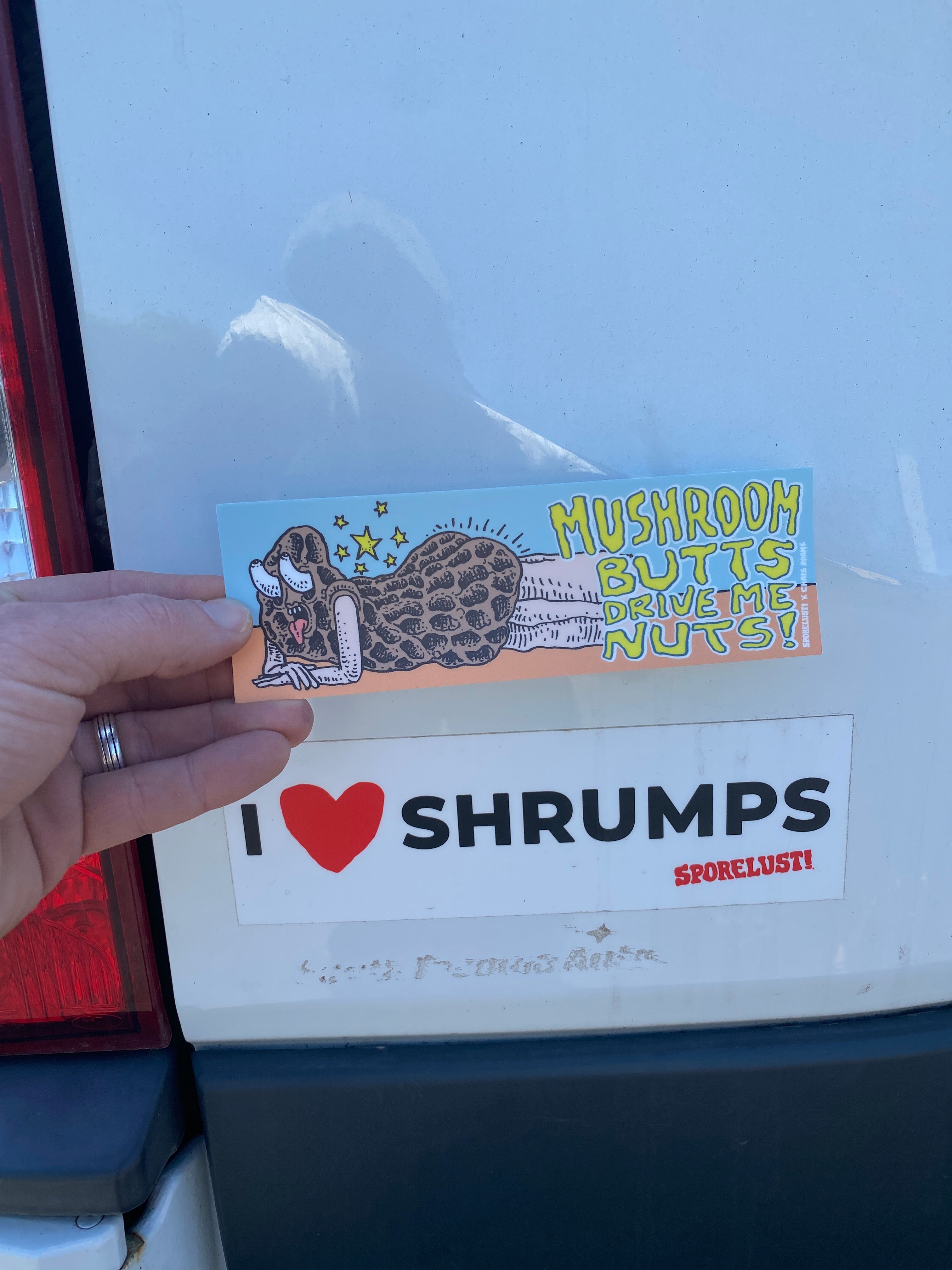 Mushroom Butts Drive Me Nuts, Mushroom Sticker