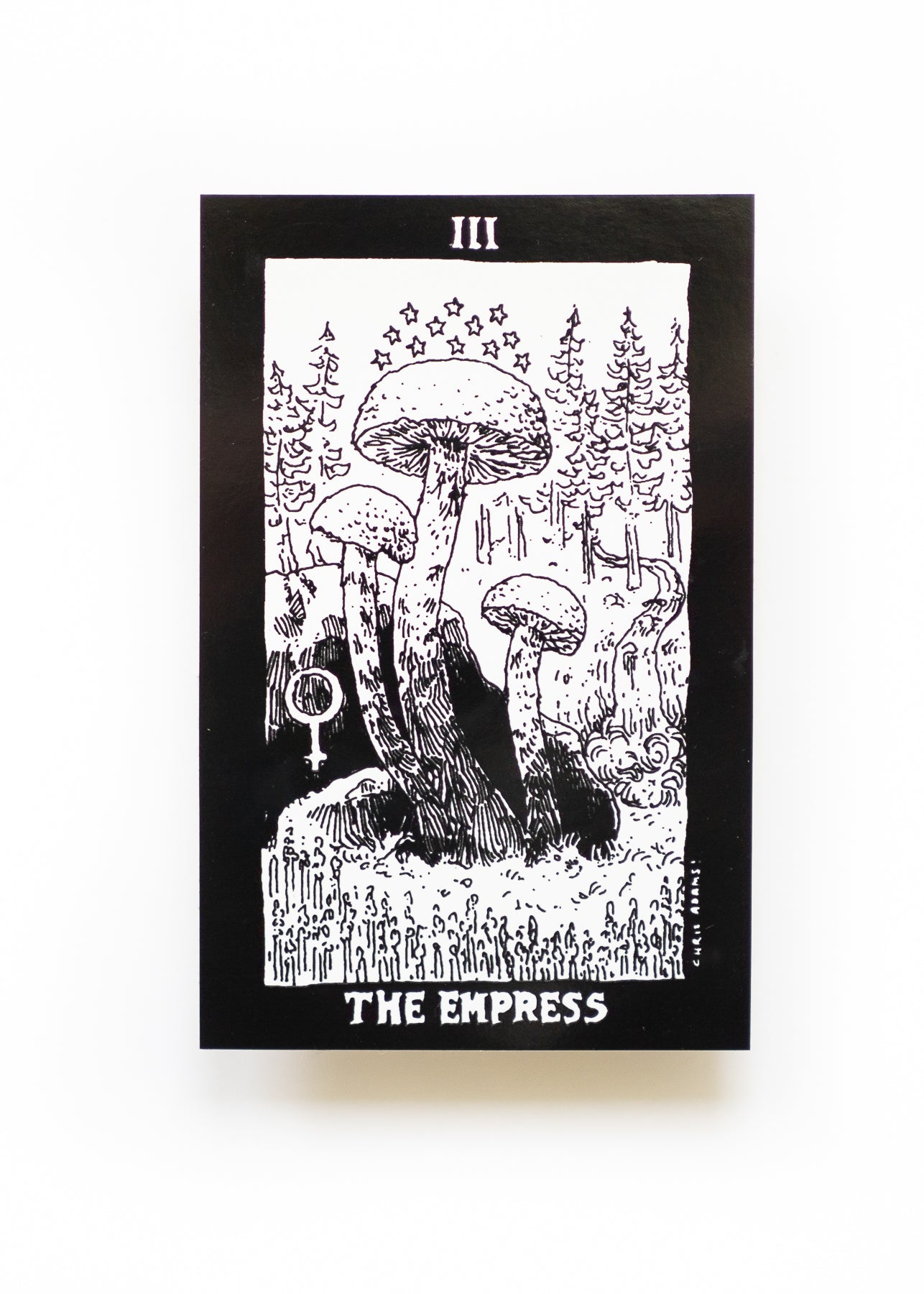 Empress Mushroom Tarot Sticker