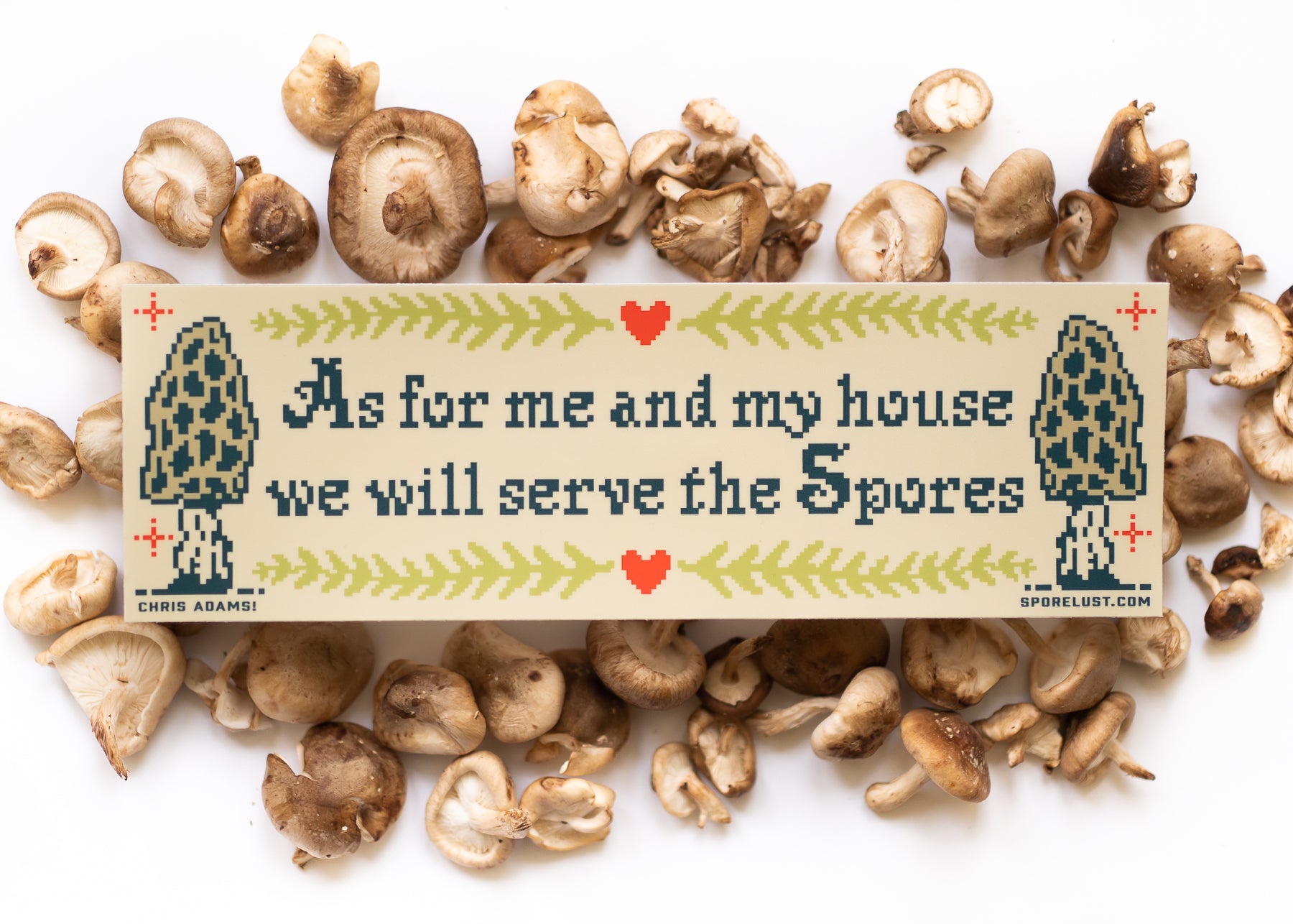 We Will Serve The Spores Mushroom Sticker