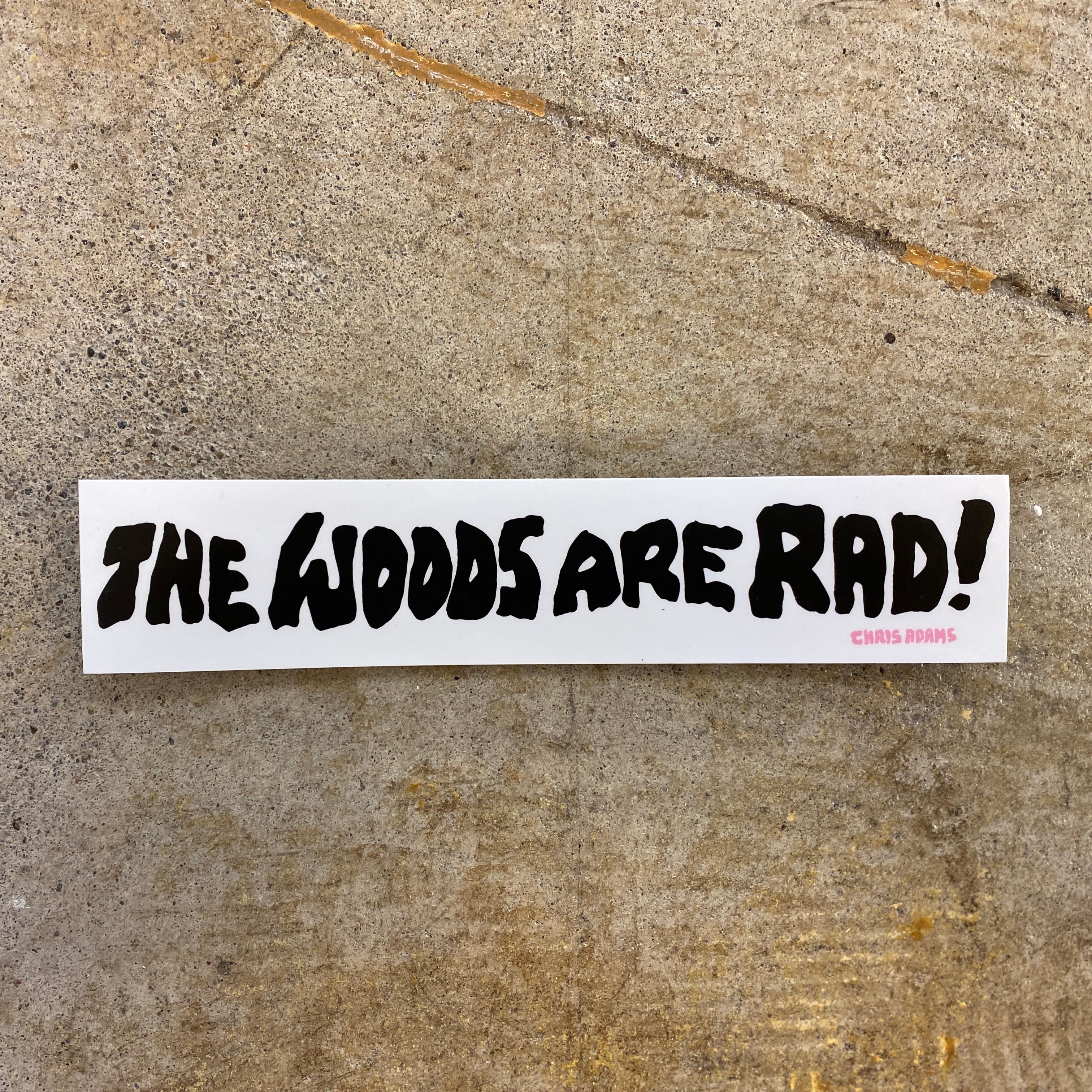 The Woods Are Rad Lil Bumper Sticker