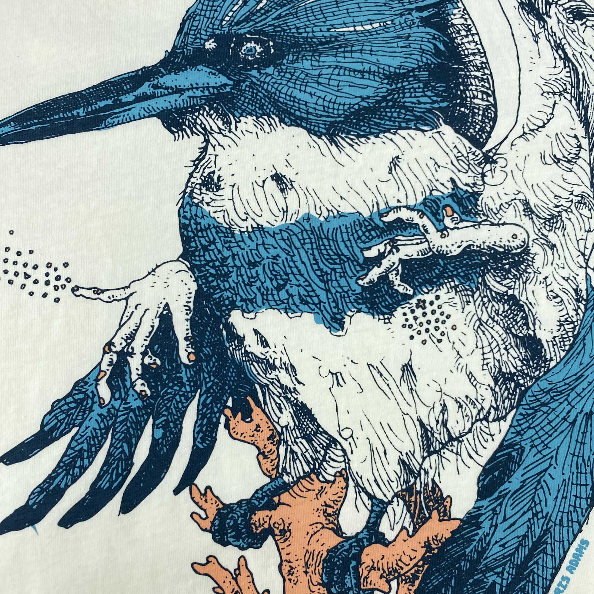 Belted Kingfisher and Coral Mushroom T-Shirt