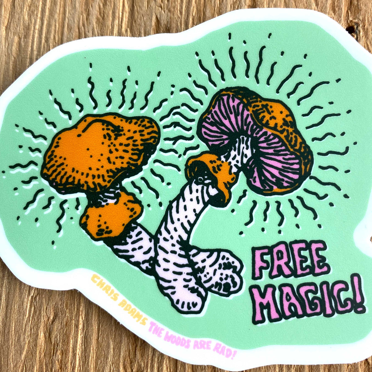 Free Magic Wavy Caps Mushroom Sticker