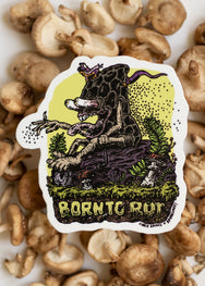 Born To Rot Mushroom Sticker