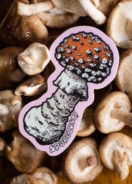 Sporelust! Die Cut Amanita Mushroom Sticker