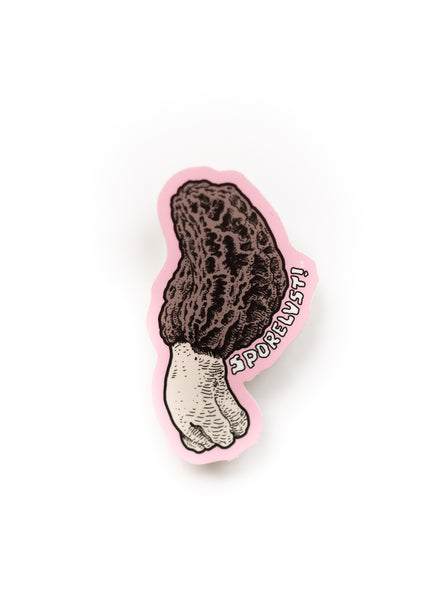 Sporelust! Die Cut Morel Mushroom Sticker