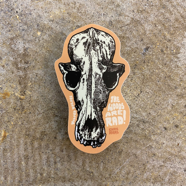 TWAR Fox Skull Sticker